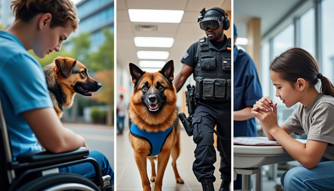 Assurance pour chiens de travail (assistance, sécurité, médiation) : garanties spécifiques